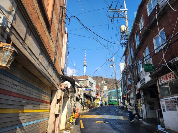 서울 해방촌 골목.