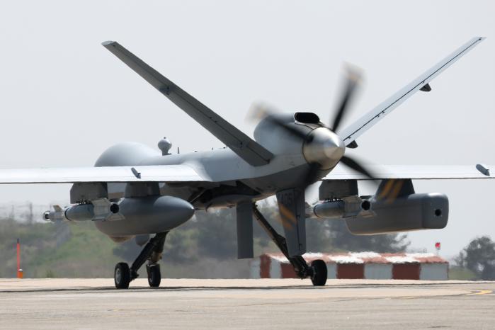 미 공군의 MQ-9 리퍼 무인공격기.