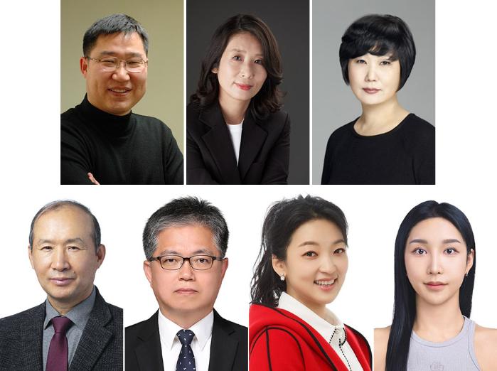 (윗줄 왼쪽부터)  오동룡, 김윤정, 이상희, 박남수, 박정욱, 김준희, 박민희