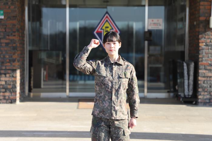 생면부지 백혈병 환자에게 조혈모세포를 기증한 육군5기갑여단 폭풍대대 표효진 하사.