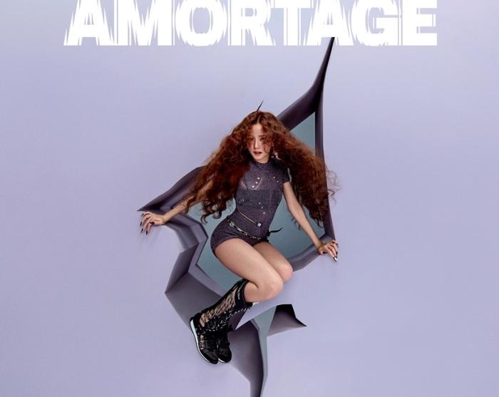 지수의 솔로 미니앨범 ‘아모르타주(AMORTAGE)’ 포스터. 사진=블리수