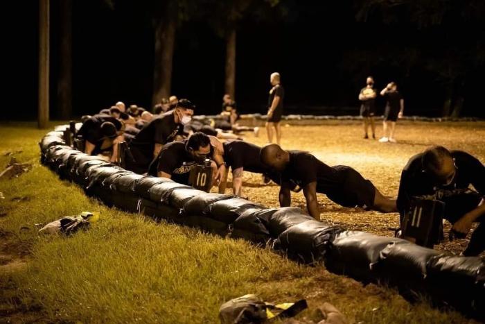 양성모 상사가 레인저 스쿨 입교 후 수행한 체력 검정 모습. 본인 제공