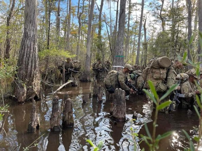 구릉지대에서 진행된 레인저 스쿨 2단계 교육. 본인 제공