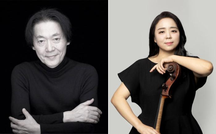 (왼쪽부터) 지휘자 정치용, 첼리스트 주연선.