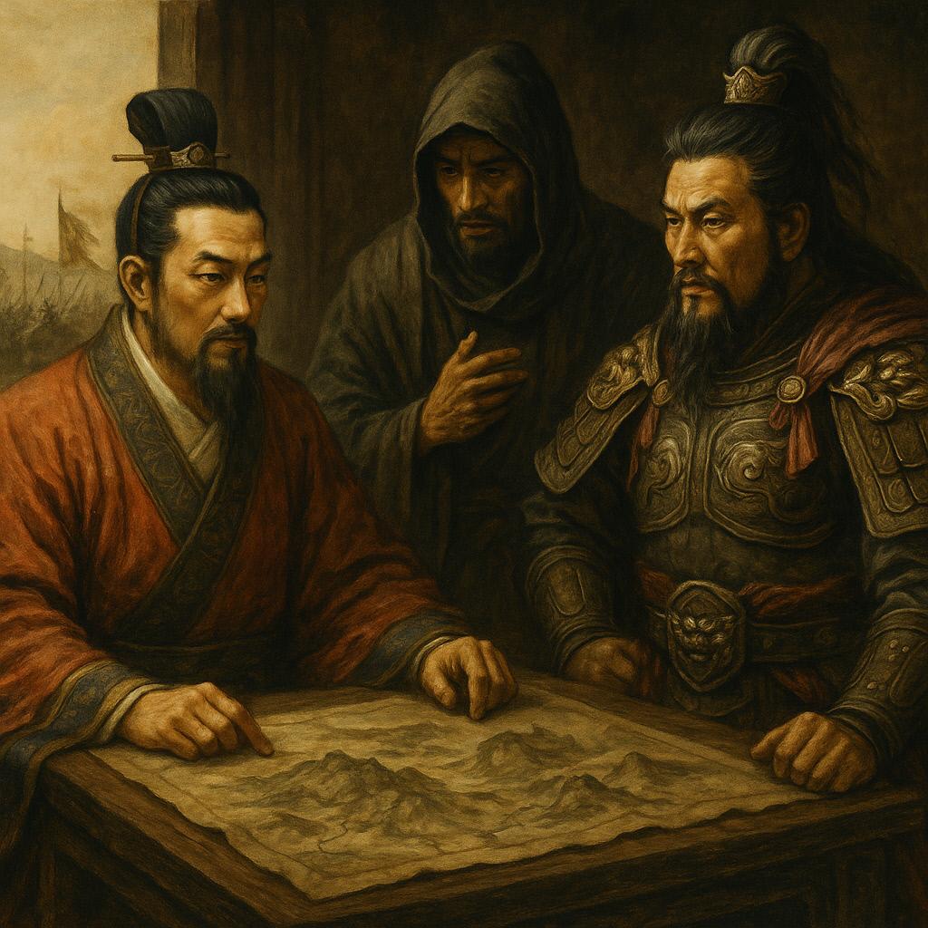 간첩을 능란하게 활용하는 군주와 장수의 모습을 형상화한 이미지. 필자 제공