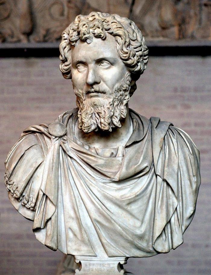 개선문의 주인공인 로마제국 20대 황제 셉티미우스 세베루스의 대리석 흉상. 사진=위키백과