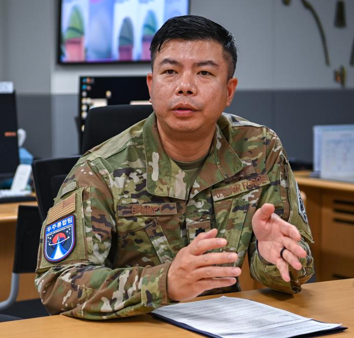 <strong>시파스 챔피 주한 미 우주군 작전지원/사이버작전 처장.</strong>