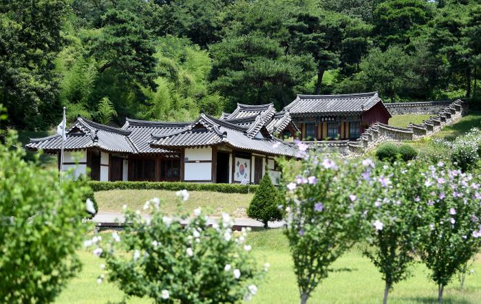 청주 흥덕구 덕촌리 독립운동가 마을 전경.