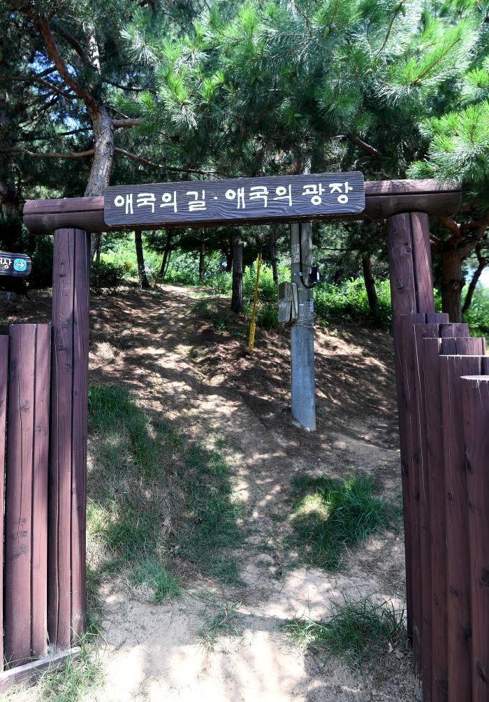 애국의 광장 입구.