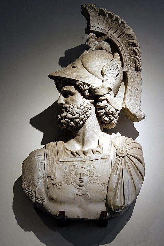 전쟁의 신 마르스를 묘사한 조각상. 사진=위키커먼스