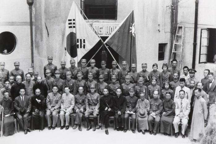 한국광복군 창설 당시 모습. 사진=독립기념관