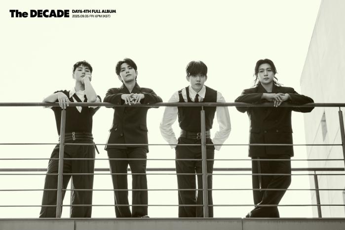 밴드 데이식스 앨범 ‘더 디케이드’ 콘셉트 포토. 사진=JYP엔터테인먼트