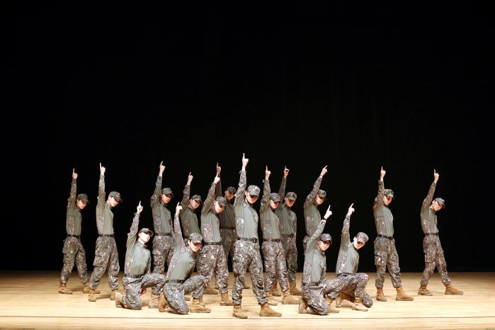지상군페스티벌 준비 현장. 육군공연팀 리허설 모습.