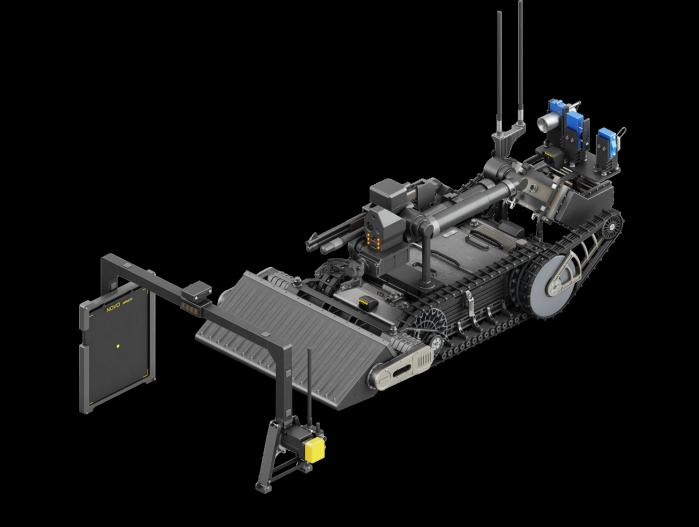 폭발물 탐지·제거 로봇 3형(통합형). 방사청 제공