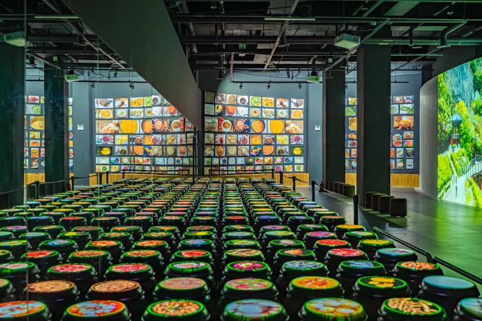 순창장류박물관 발효소스토굴에 전시된 미디어 아트. 필자 제공