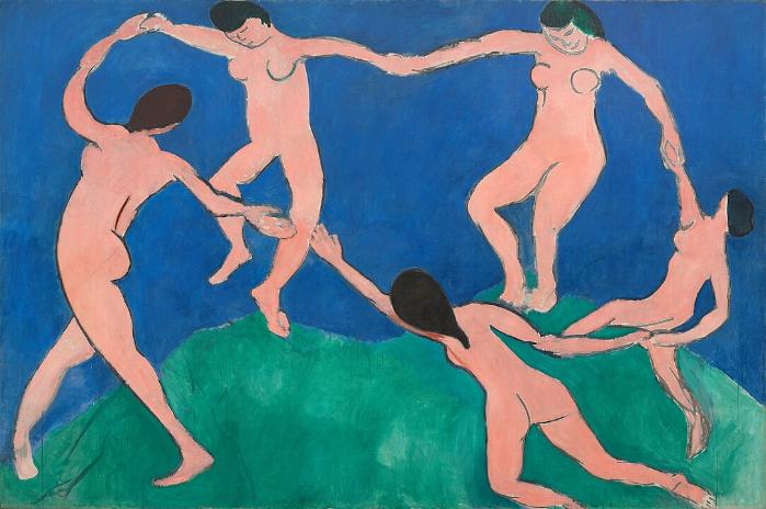 앙리 마티스, <춤(La Danse)>, 캔버스에 유채, 259.7x390.1cm, 1909. 뉴욕 현대미술관 소장