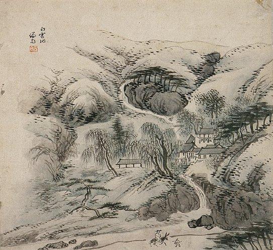 서울 강서구 겸재정선미술관에 전시된 겸재 정선의 작품 ‘청풍계’. 김상용의 집이 묘사돼 있다. 필자 제공