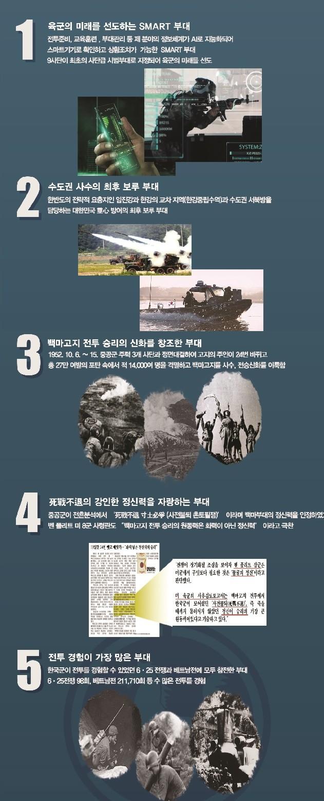 9사단이 선정한 9가지 부대 자랑.