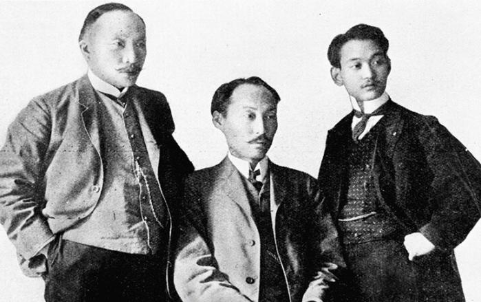 고종의 밀명을 받고 파견된 헤이그 특사. 왼쪽부터 이준, 이상설, 이위종 선생.