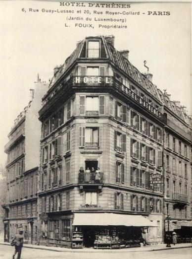 조소앙 선생이 프랑스 파리에서 활동할 당시 묵었던 옛 아테네호텔 건물.