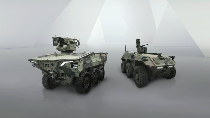 한화에어로스페이스의 다목적 무인차량·무인수색차량. 출처=한화에어로스페이스 공식 홈페이지