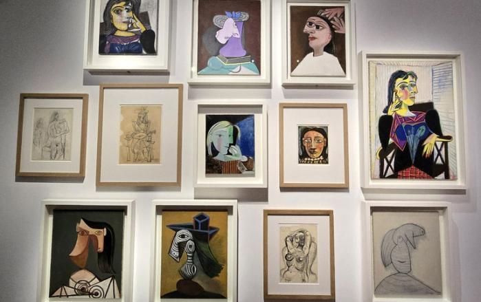 피카소가 다양한 기법과 스타일로 탐구했던 여성 초상화들. 필자 제공