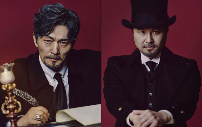 스크루지 역 배우 한일경(왼쪽), 이경준