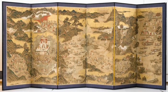 정왜기공도병(전반부). 사진=스웨덴 동아시아박물관