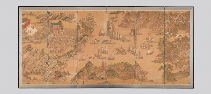 정왜기공도병(후반부). 사진=국립중앙박물관