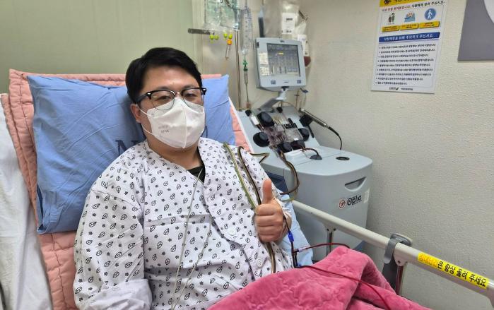 생면부지 백혈병 환자에게 조혈모세포를 기증한 육군1군단 11방공단 신철하 상사. 부대 제공