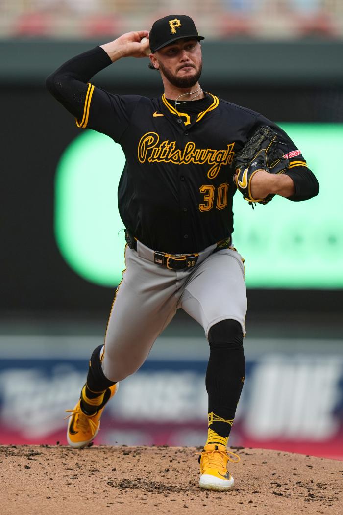 피츠버그 투수 폴 스킨스의 투구 모습. AP·연합뉴스