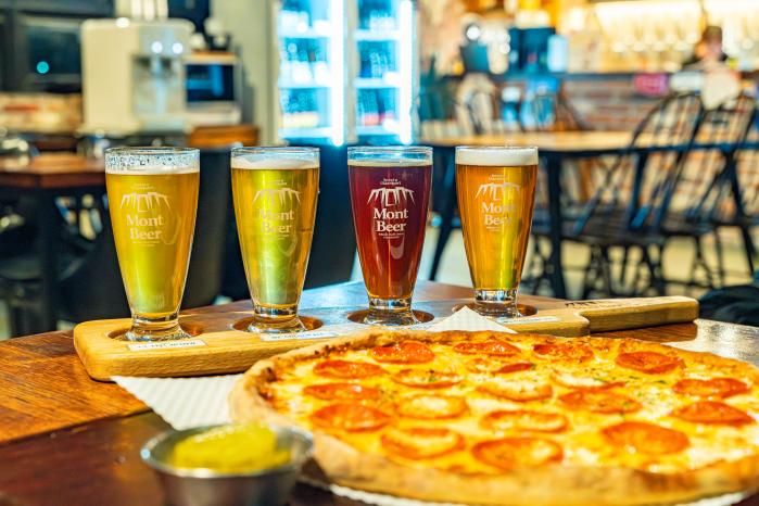 ‘몽트비어’의 수제맥주.
