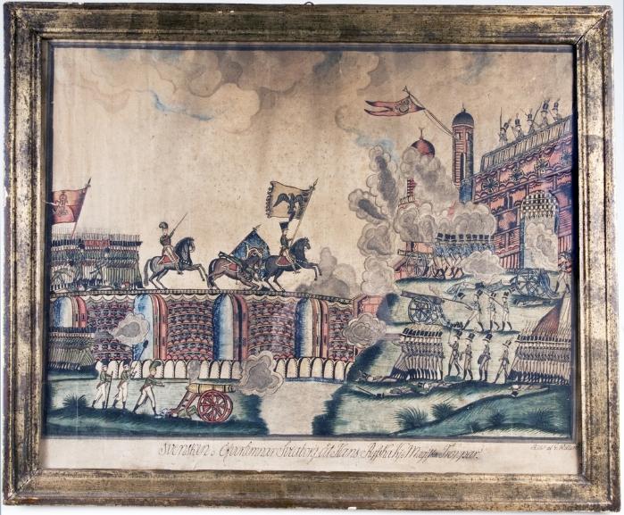 구스타프 빌헬름 위델룬드가 그린 1808년 핀란드 스베아보리 요새 공성전. 스웨덴 우플란드 박물관 소장