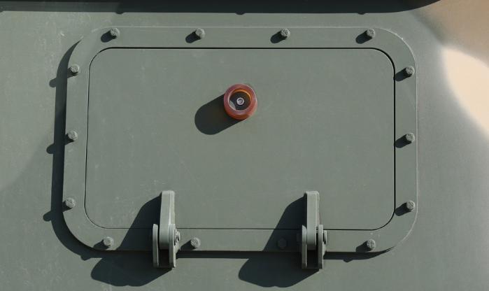 환풍구 : 주 역할은 환풍. 소총을 빼내 사격 가능