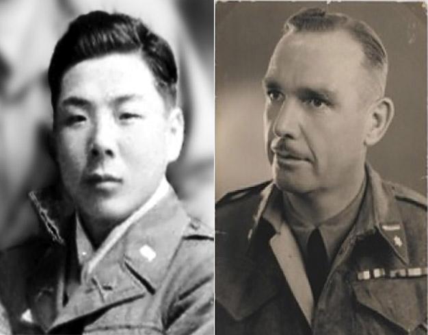 (왼쪽부터)서홍선 육군소위, 마리누스 덴 오우덴 육군중령