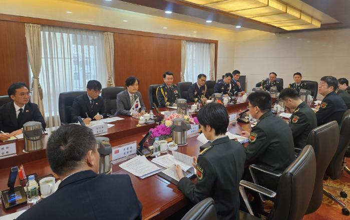 5일 중국 국방부 청사에서 제21차 한·중 국방정책실무회의가 진행되고 있다. 국방부 제공
