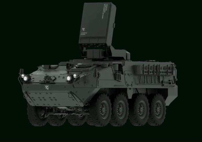 에피루스의 고출력 마이크로파 무기 레오니다스체계를 탑재한 전술차량. 출처=에피루스 공식 홈페이지