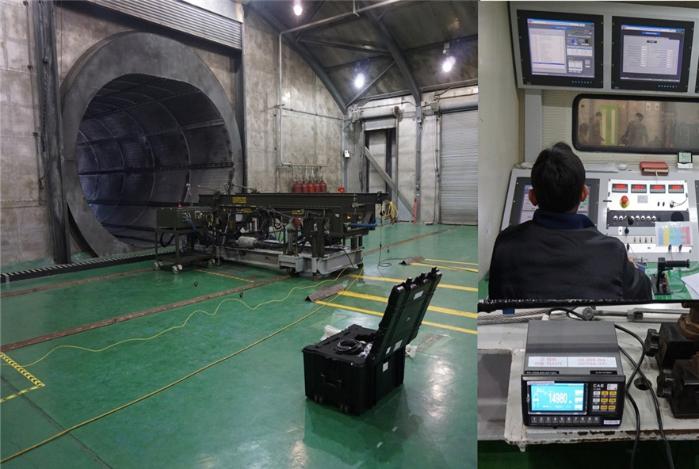 공군85정밀표준정비창 권승중 군무사무관이 개발한 엔진 추력 표준시험세트의 비행단 현장 적용 모습.