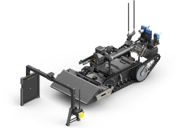 폭발물탐지제거로봇 통합형 모습. 방사청 제공