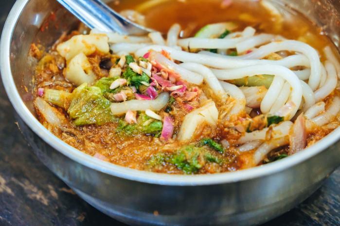 페낭의 대표 음식 ‘아삼 락사’.