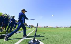 공군3훈련비행단 병사가 &lsquo;토성 스포츠 리그&rsquo;에 참여해 경기를 치르고 있다. 부대 제공
