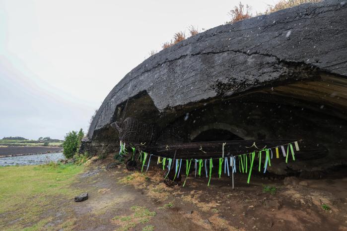 알뜨르 비행장 격납고.
