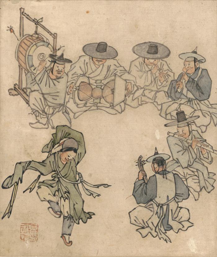 김홍도의 ‘단원풍속도첩’.