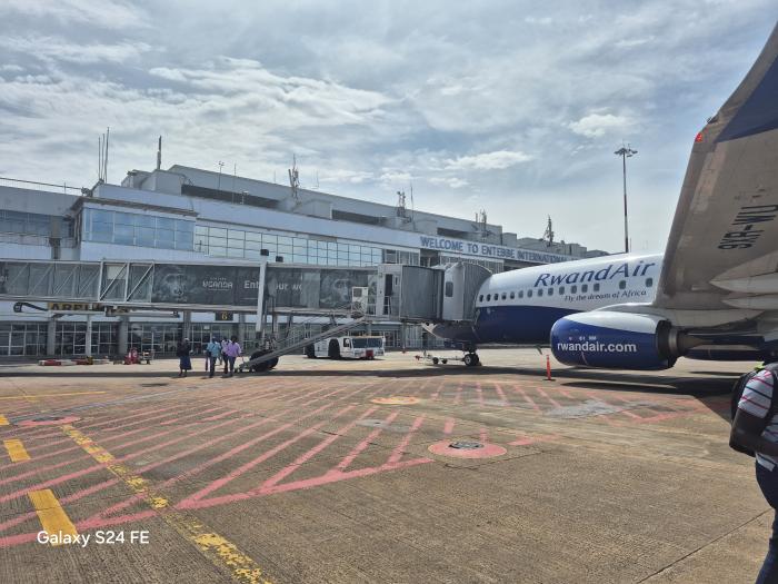 우간다 엔테베 공항 전경.