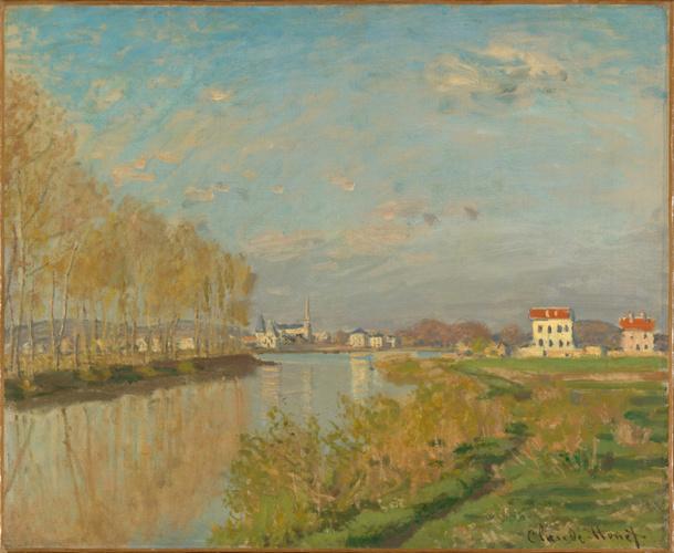 클로드 모네의 ‘아르장퇴유의 센강’(1873년, 캔버스에 유채, 50.3x61.4㎝).