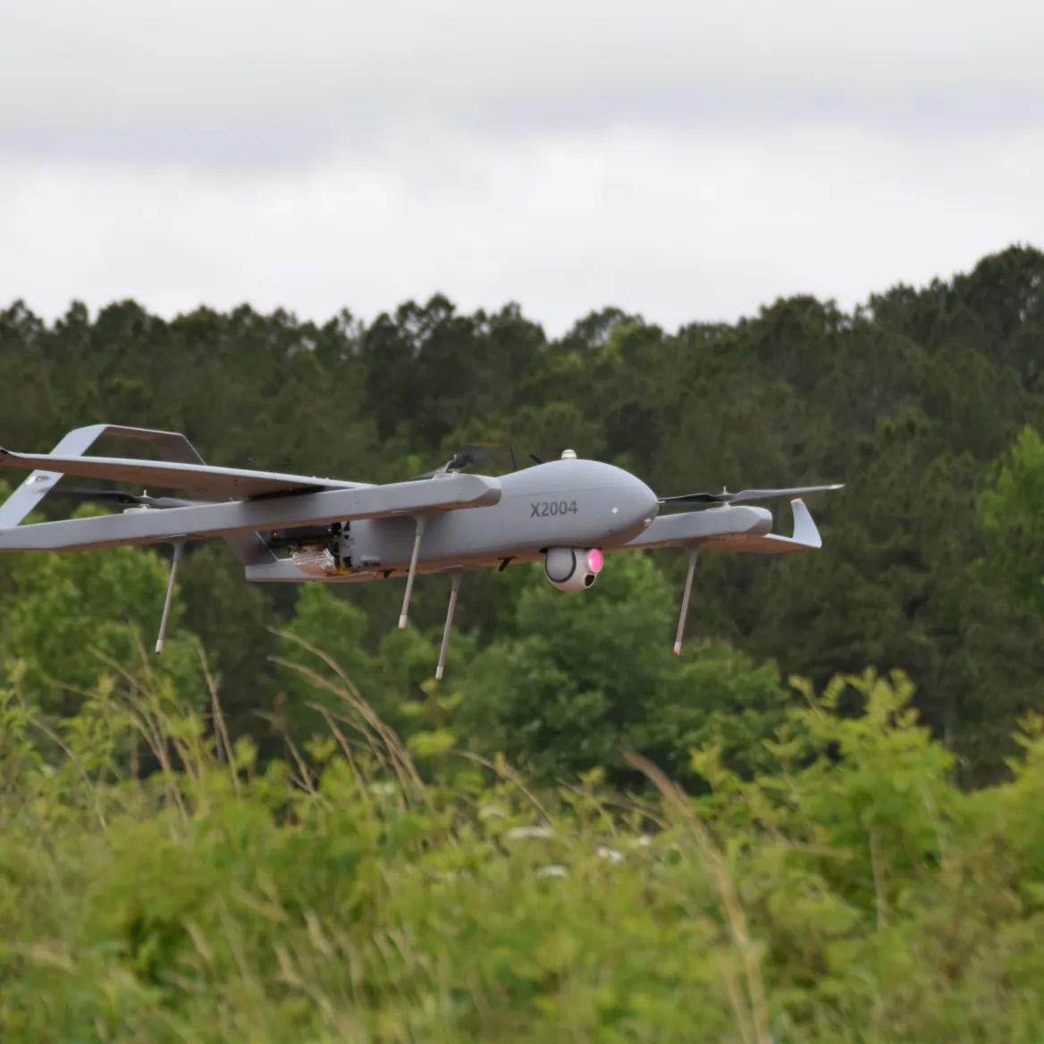 트릴리엄 엔지니어링의 HD80을 장착한 무인항공기(UAV)의 비행 모습. 사진=트릴리엄 엔지니어링 공식 홈페이지