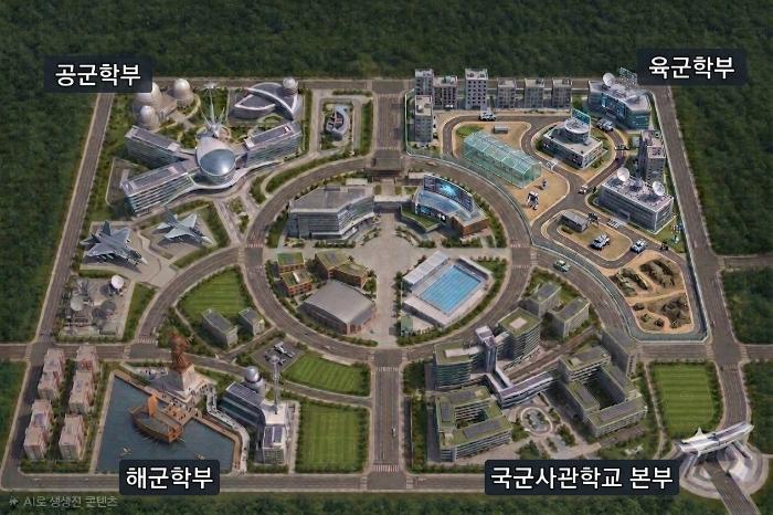 국군사관학교 예상 조감도. 국방부 제공