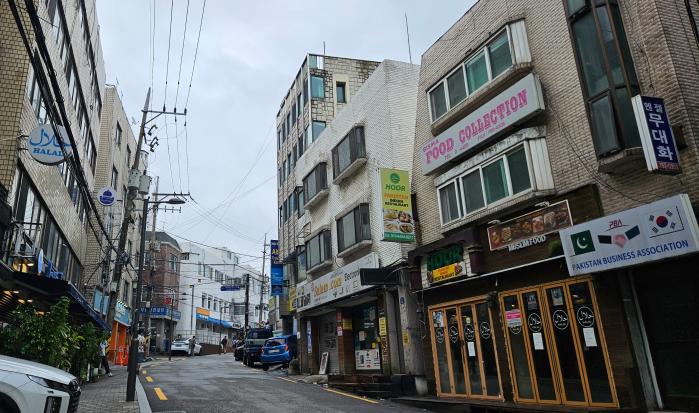 용산구 우사단로의 모습.